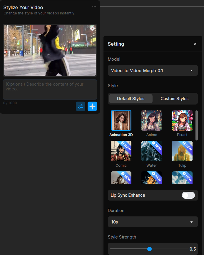 Morph Studio，AI文生视频，AI图生视频，AI视频风格转换插图6