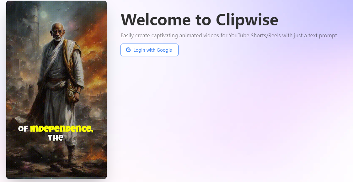 Clipwise，用一句关键词自动生成AI短视频，多种画面主题插图