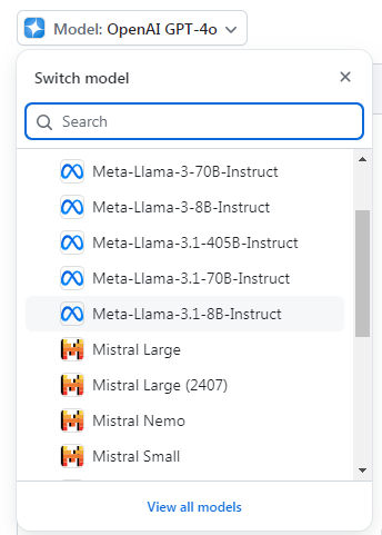 Github Models，集合Llama3.1，GPT-4o等多种开源闭源语言大模型插图3