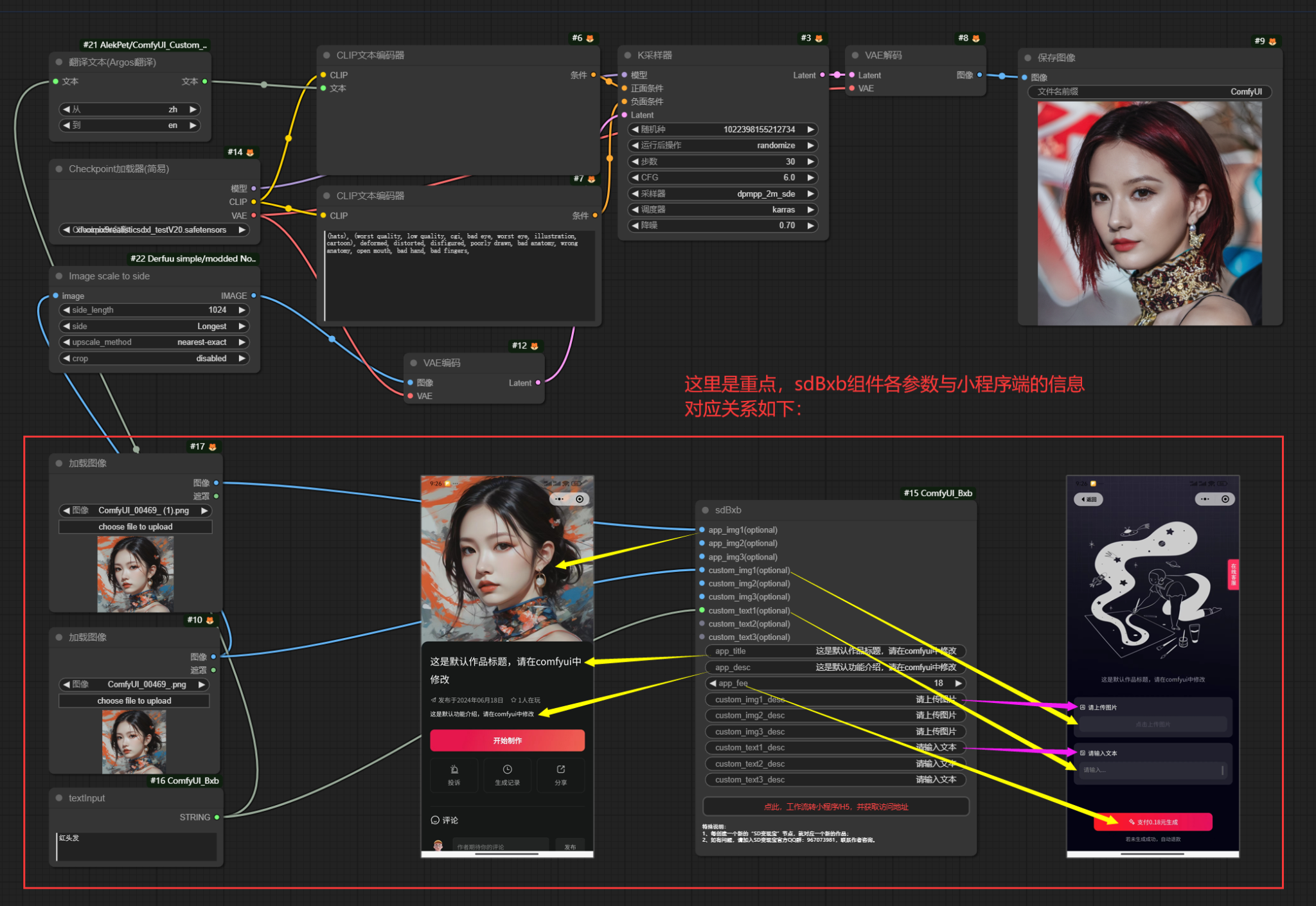 SD变现宝，一键把comfyui工作流转换成小程序。插图