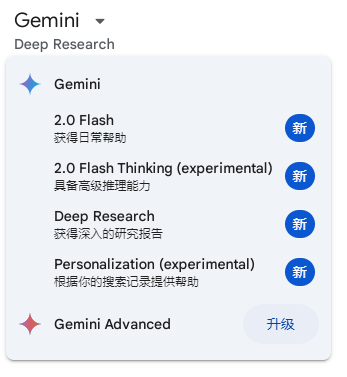 Gemini的Deep Research免费用户也可以用，每月限量5次，由Gemini 2.0 Flash Thinking驱动插图